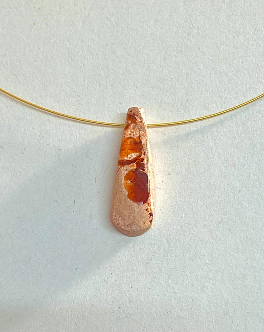 Collier mit Feueropal aus Mexiko